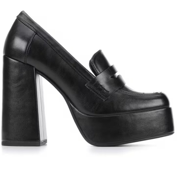 Black Platform loafer - Ynot - Picture 2 of 7